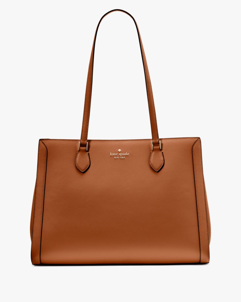 Madison Saffiano East West Leather Laptop Tote