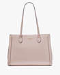 Kate Spade,Madison Saffiano East West Leather Laptop Tote,Conch Pink