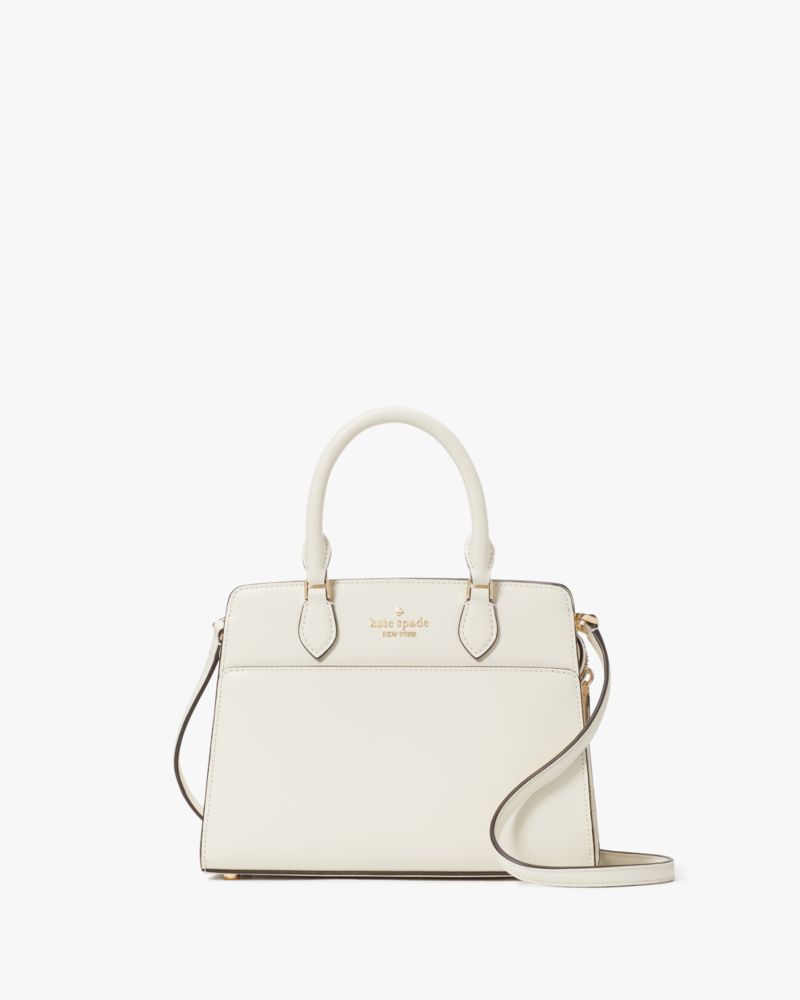 Kate Spade,Madison Saffiano Leather Small Satchel,Leather,Satchel,Logo,Metal,Lined,Casual,