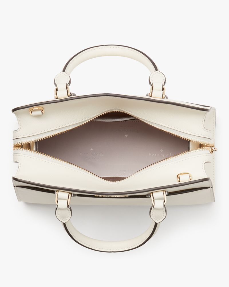 Kate Spade,Madison Small Satchel,Leather,Crossbody,Metal Material,Logo,Metal,Lined,Casual,Work,