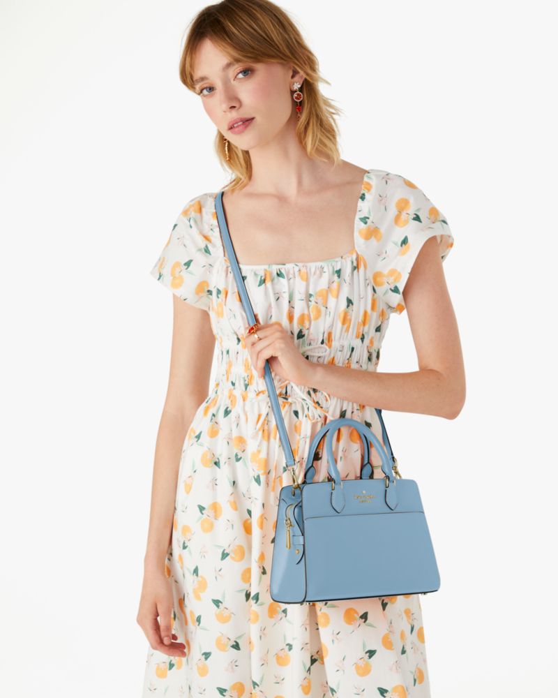 Kate Spade,マディソン スモール サッチェル,バッグ,ポリッシュドブルー