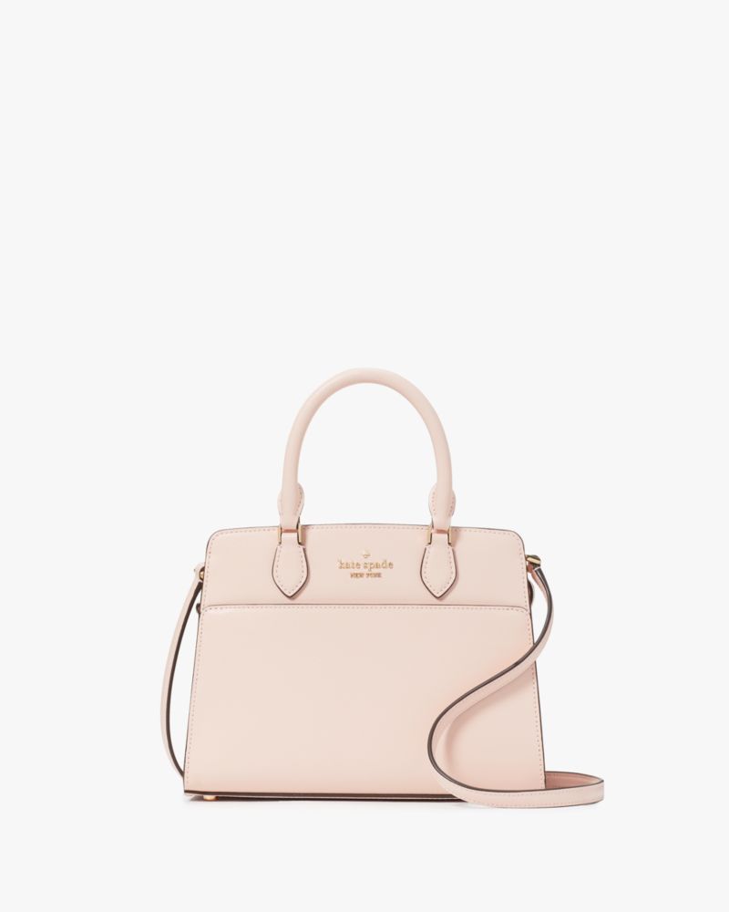 Kate Spade,Madison Saffiano Leather Small Satchel,Conch Pink