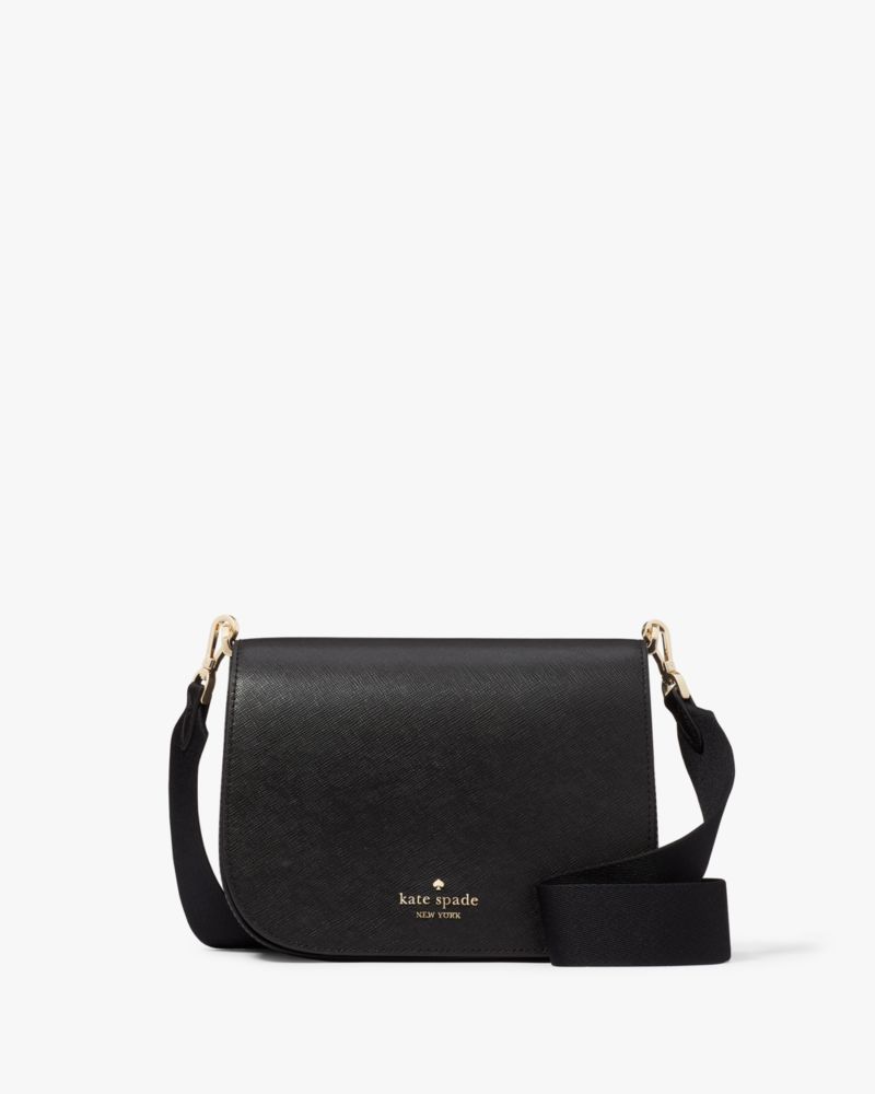 Madison Saffiano Leather Saddle Bag | Kate Spade Outlet