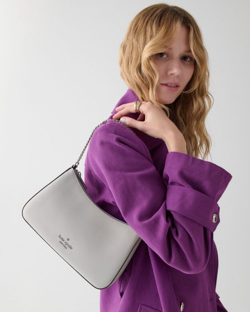 Kate Spade,Margot Convertible Crossbody Bag,Leather,Crossbody,PVC,Logo,Metal,Lined,Gold Metal,Day Party,