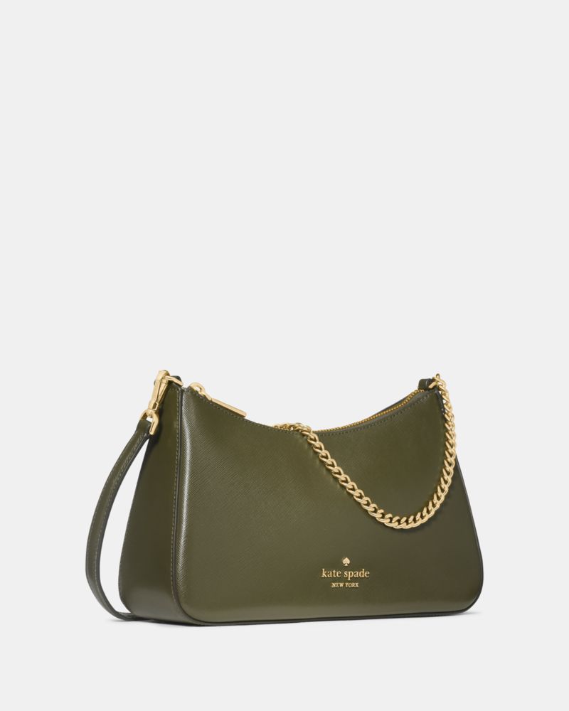 Kate Spade,Margot Convertible Crossbody Bag,Leather,Crossbody,PVC,Logo,Metal,Lined,Gold Metal,Day Party,