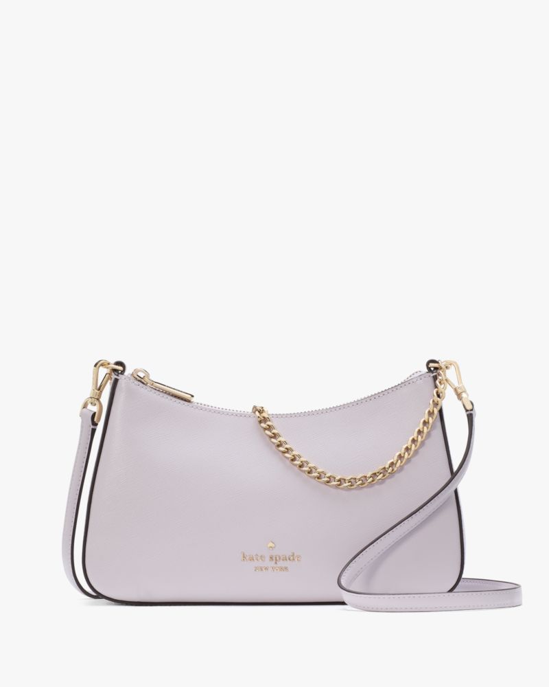 Kate Spade,Madison Medium Saffiano Leather Convertible Crossbody,Leather,Crossbody,PVC,Logo,Metal,Lined,Gold Metal,Day Party,