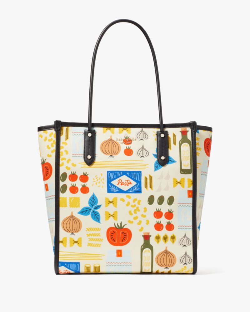 Kate Spade Multicolor Floral Canvas Ring Handle Tote Kate Spade