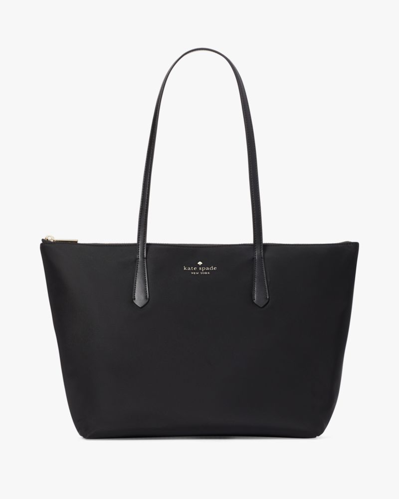 Kate Spade,Kitt Nylon Large Tote,Black