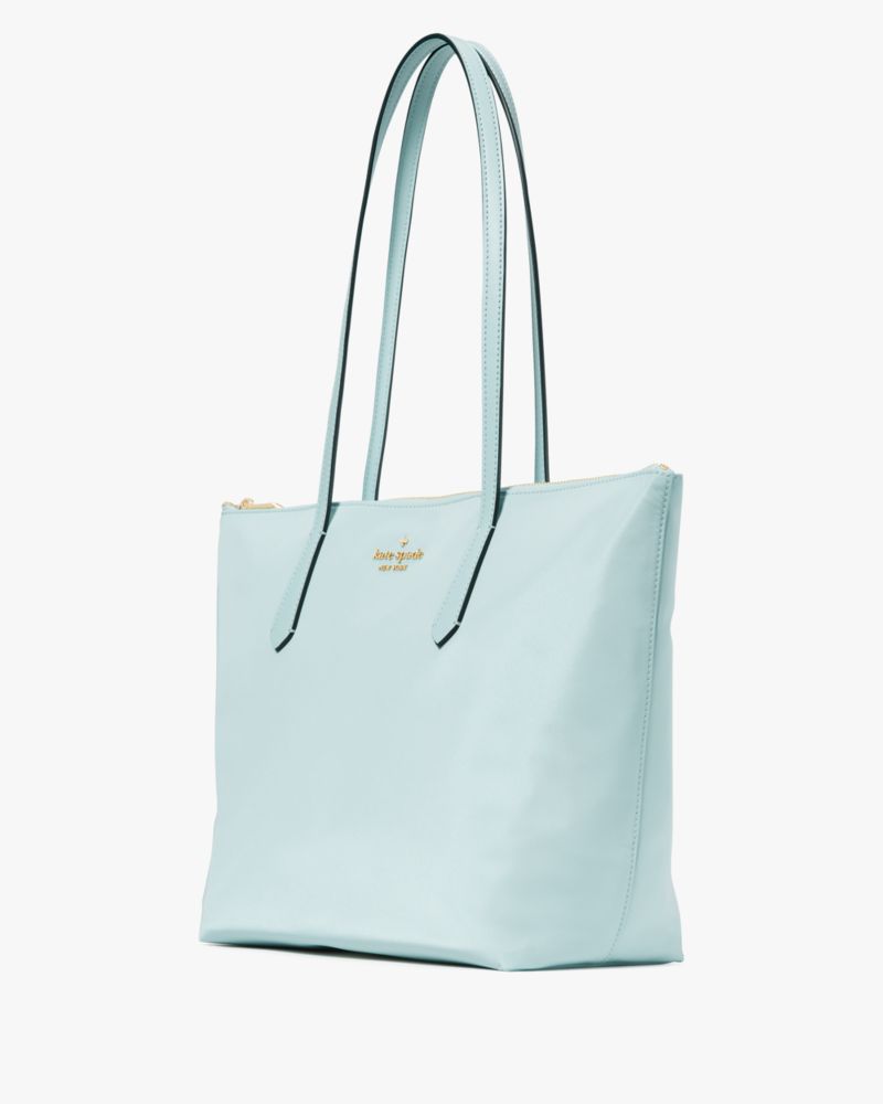 Kate Spade,Kitt Nylon Large Tote,Blue Glow