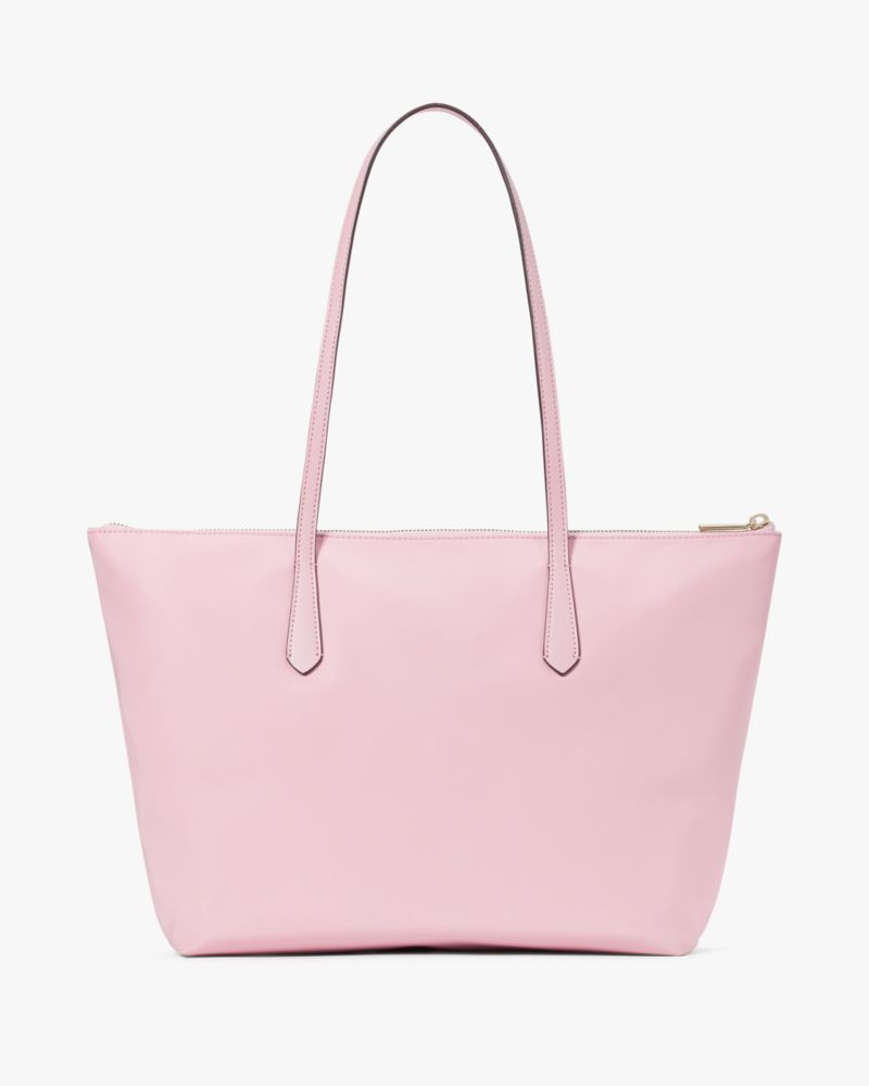 Kate Spade,Kitt Nylon Medium Tote,Nylon,Tote,PVC,Logo,Word Embellishment,Lined,Work,
