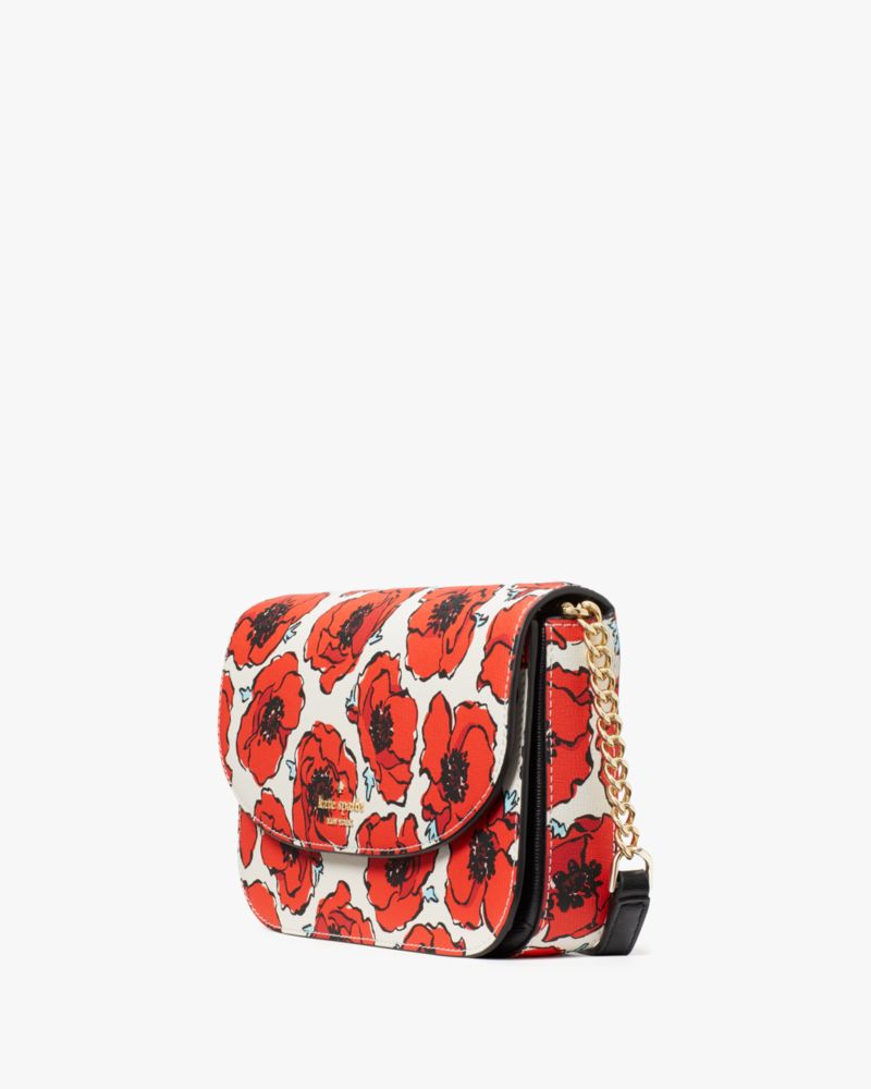 Kate Spade,Kristi Poppy Printed Chain Flap Crossbody,