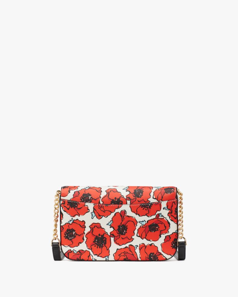 Bright Poppy Channel Quilted Lucie Crossbody