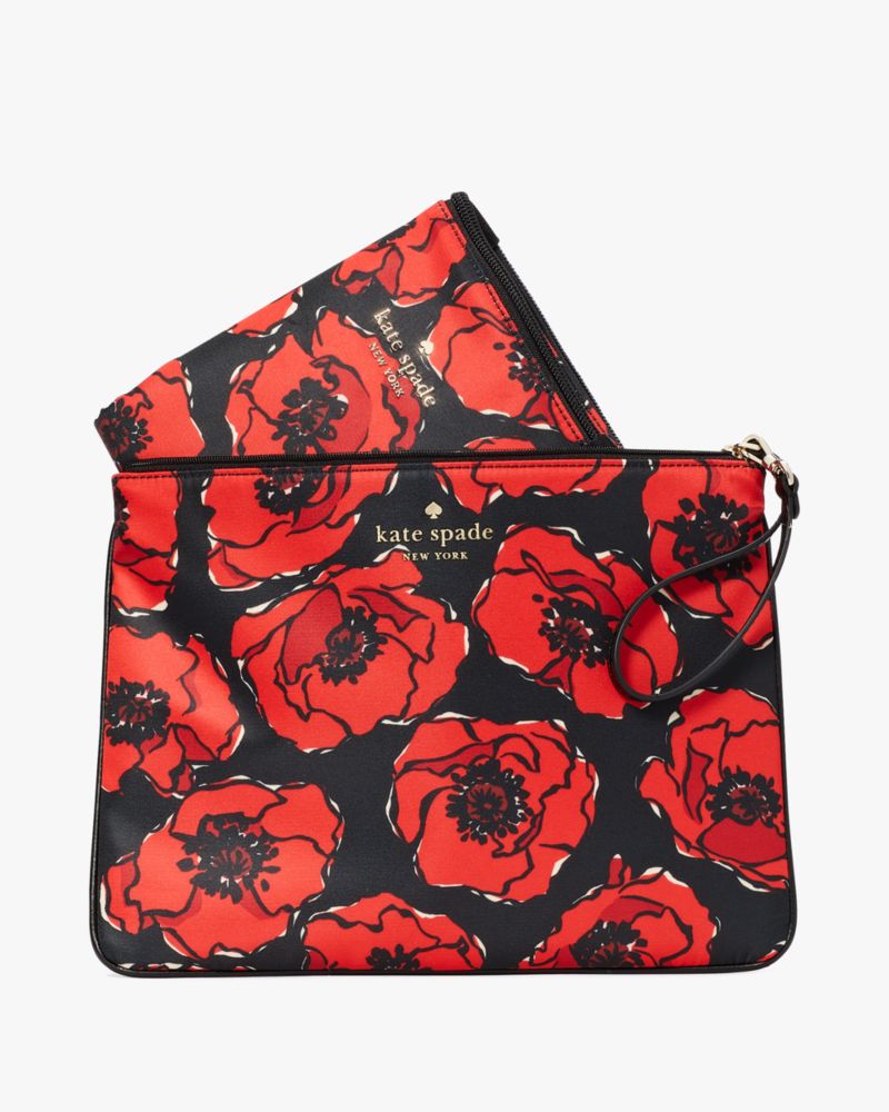 Buy Kate Spade Black Multi Floral Print Medium Laptop Sleeve for