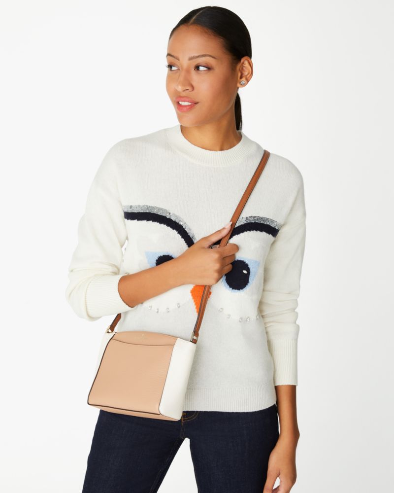 Kate Spade,Monica Crossbody,Light Fawn Multi