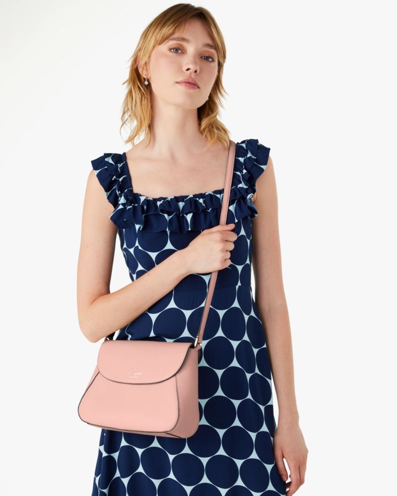 Kate Spade,Monica Flap Crossbody,Tea Rose