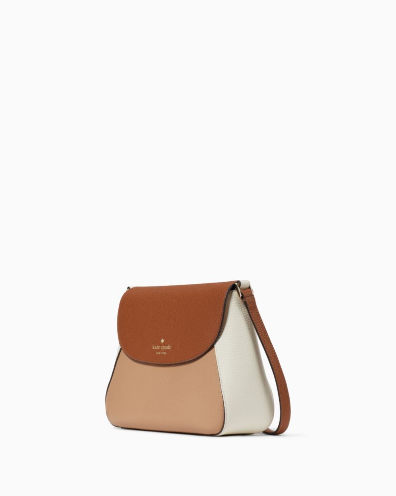 Kate Spade,Monica Flap Crossbody,Light Fawn Multi