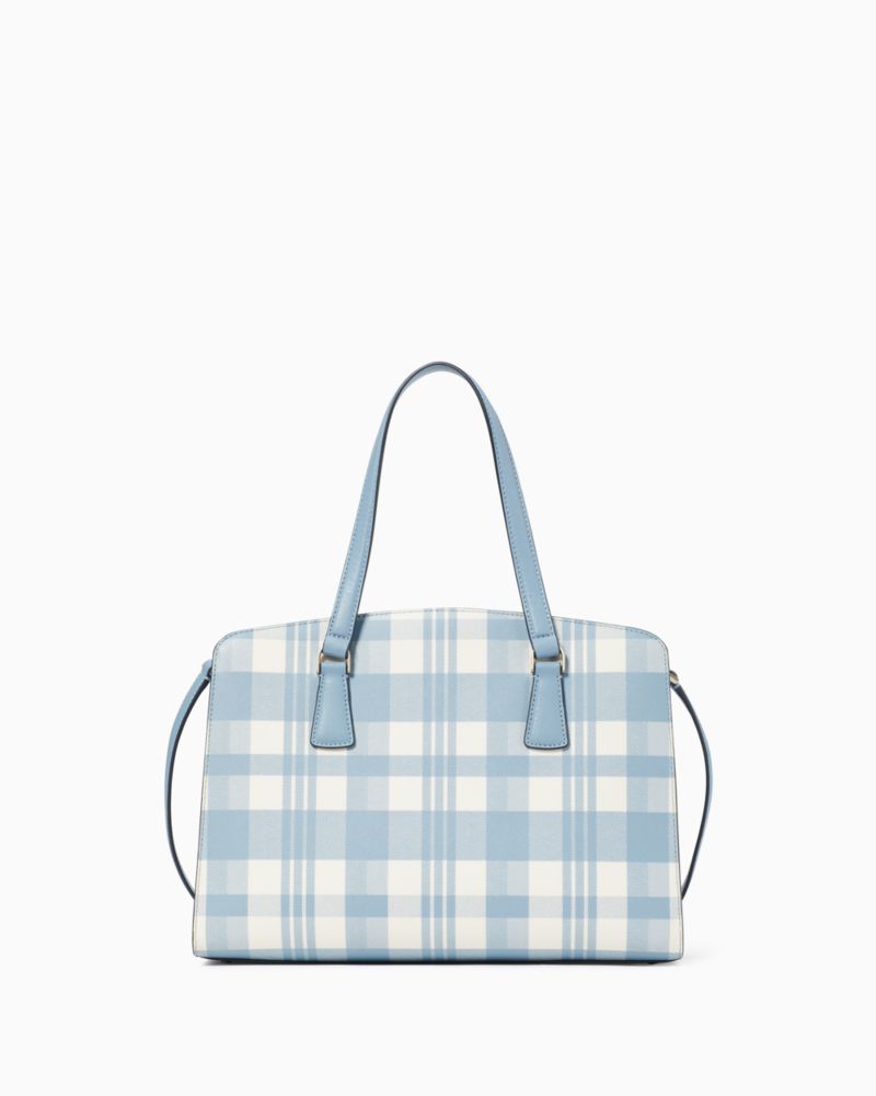 Kate spade blue sale plaid purse