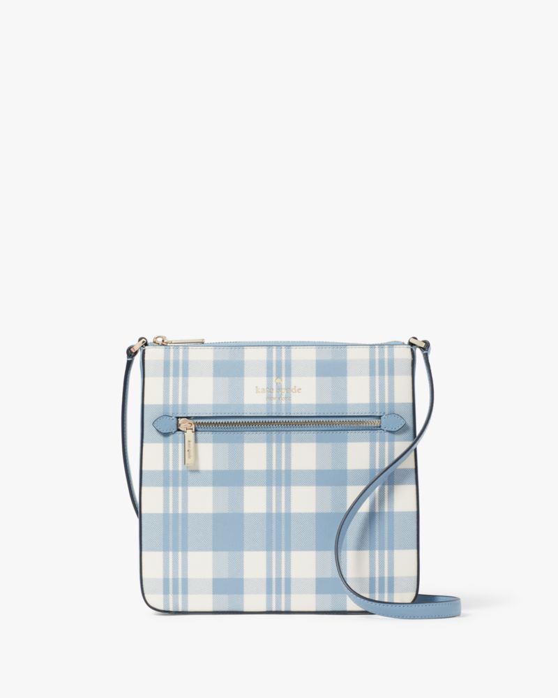 Kate spade blue online plaid purse