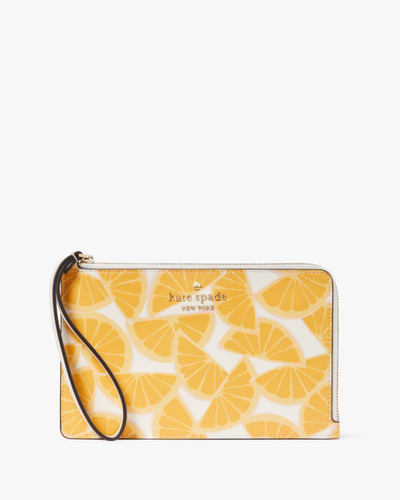 Orange kate spade wallet sale