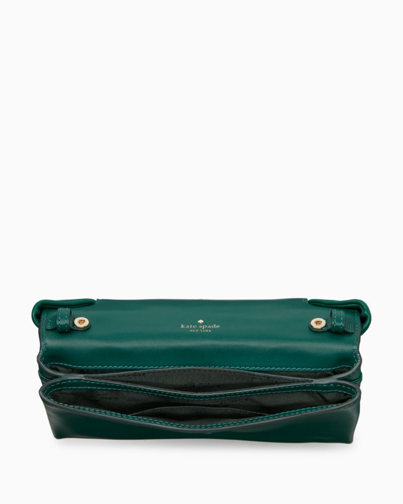 素材牛革スムースレザー新品 kate spade ケイトスペード ミリー ボウ フラップ クロスボディ