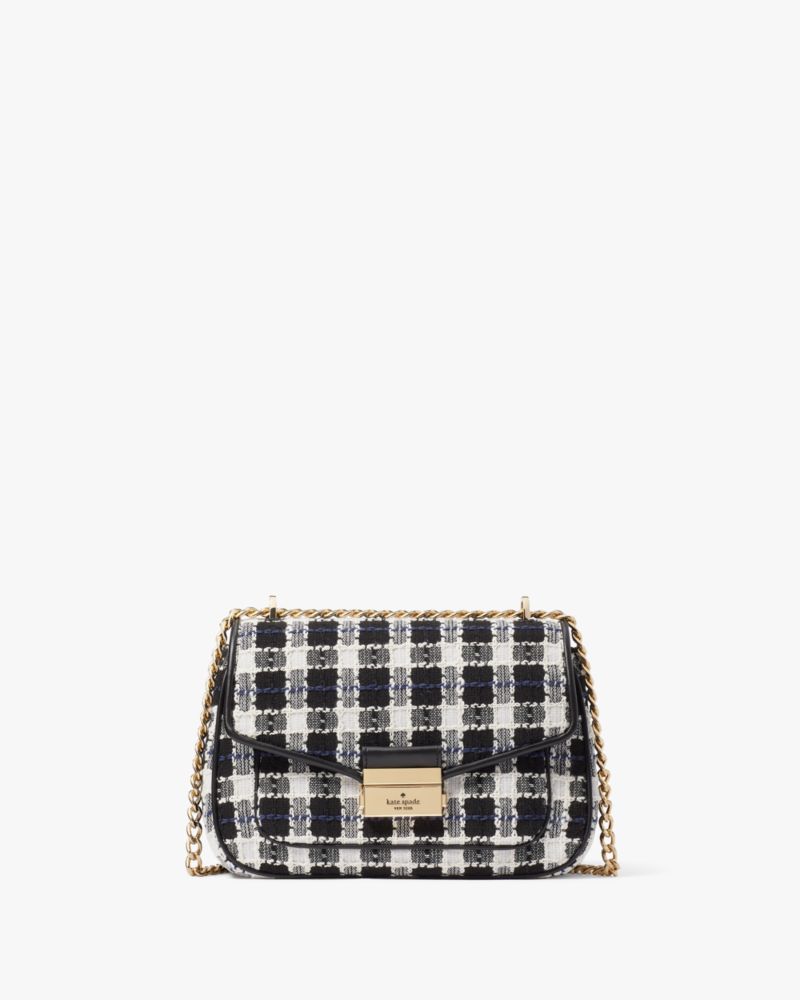 Checkerboard Mini Fabric Flap Crossbody Sling Bags for Women