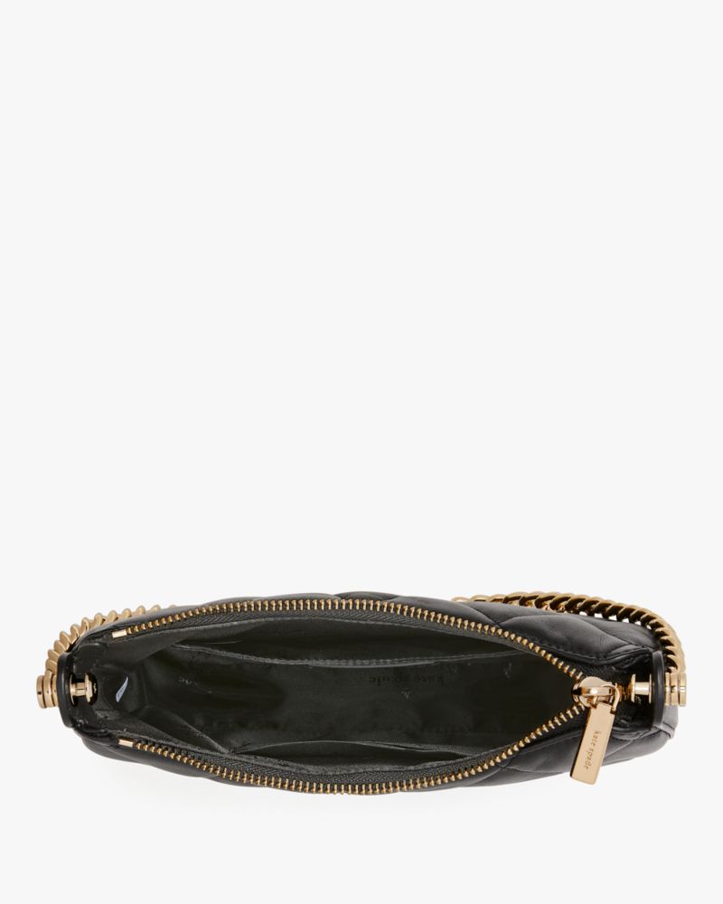 Kate Spade,Carey Zip Top Crossbody,Leather,Crossbody,Logo,Metal,Lined,Gold Metal,Day Party,
