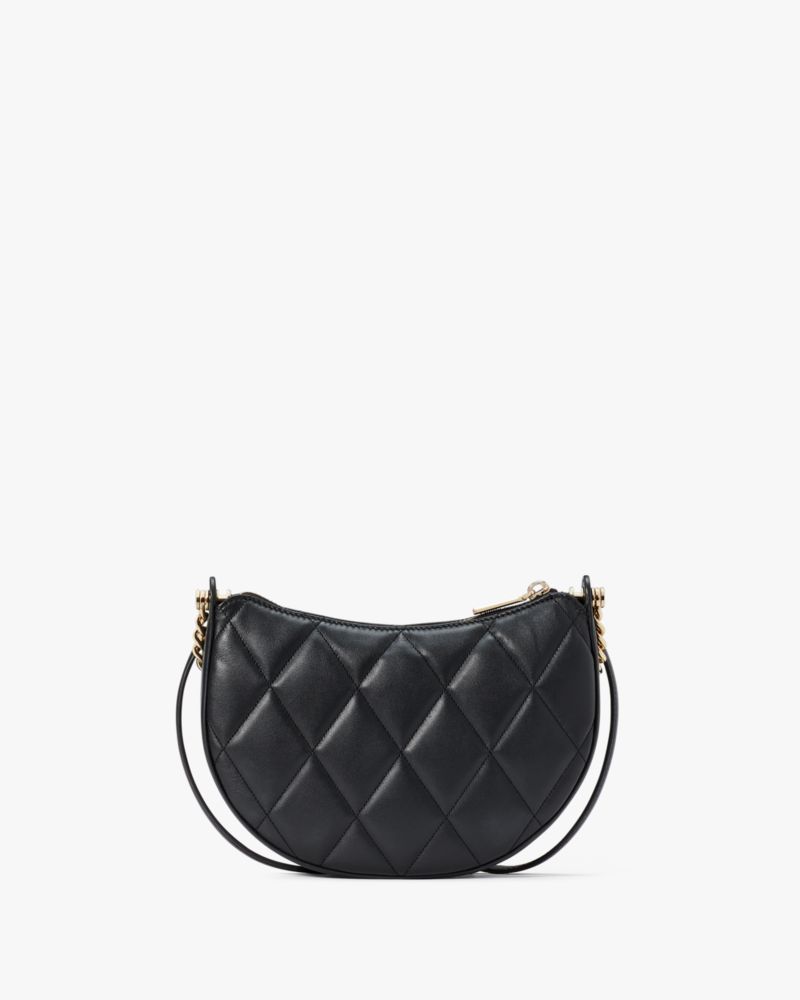 Kate Spade,Carey Zip Top Crossbody,Leather,Crossbody,Logo,Metal,Lined,Gold Metal,Day Party,