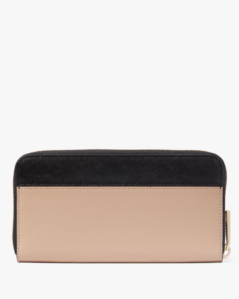 Kate Spade,Madison Large Continental Wallet,Toasted Hazelnut Multi