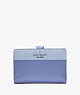 Kate Spade,Madison Medium Compact Bifold Wallet,Evening Blue Iris Multi