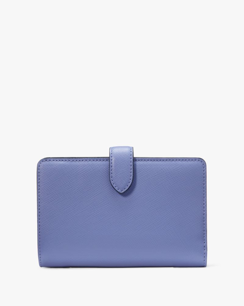 Kate Spade,Madison Medium Compact Bifold Wallet,Evening Blue Iris Multi