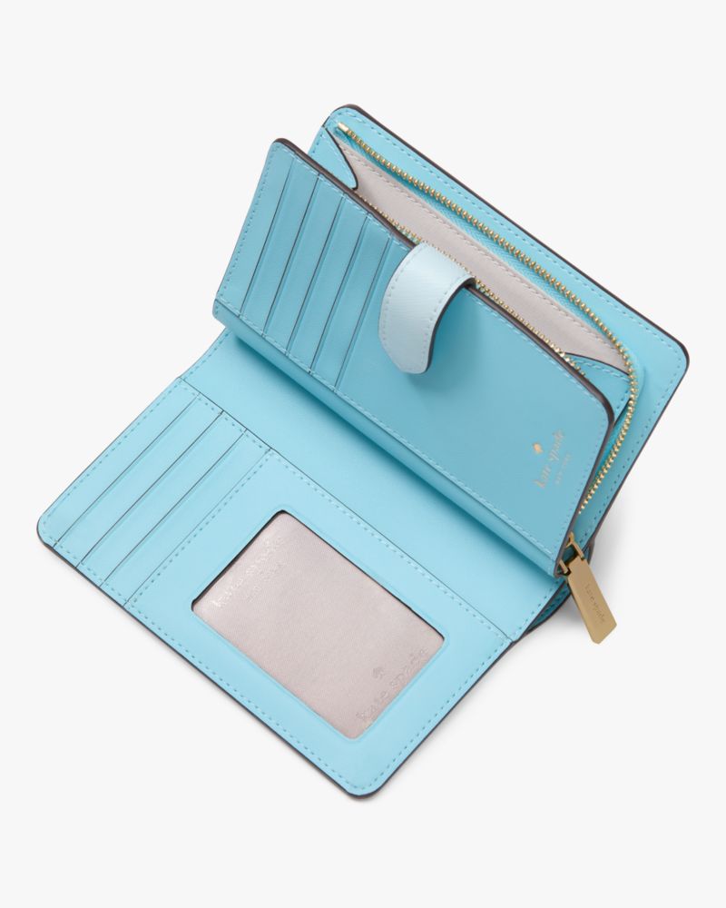Kate Spade,マディソン カラーブロック ミディアム コンパクト バイフォールド ウォレット,財布小物,クリスプスカイマルチ