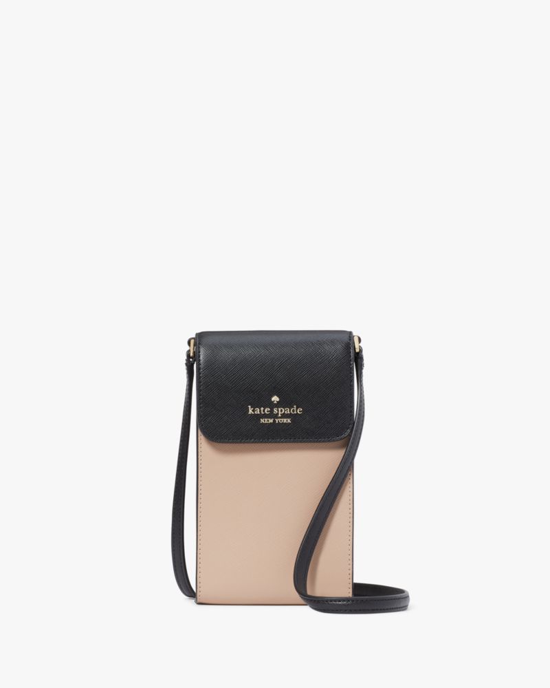 Kate Spade,マディソン カラーブロックノース サウス フラップ フォン クロスボディ,テック,トーステッドヘーゼルナッツマルチ