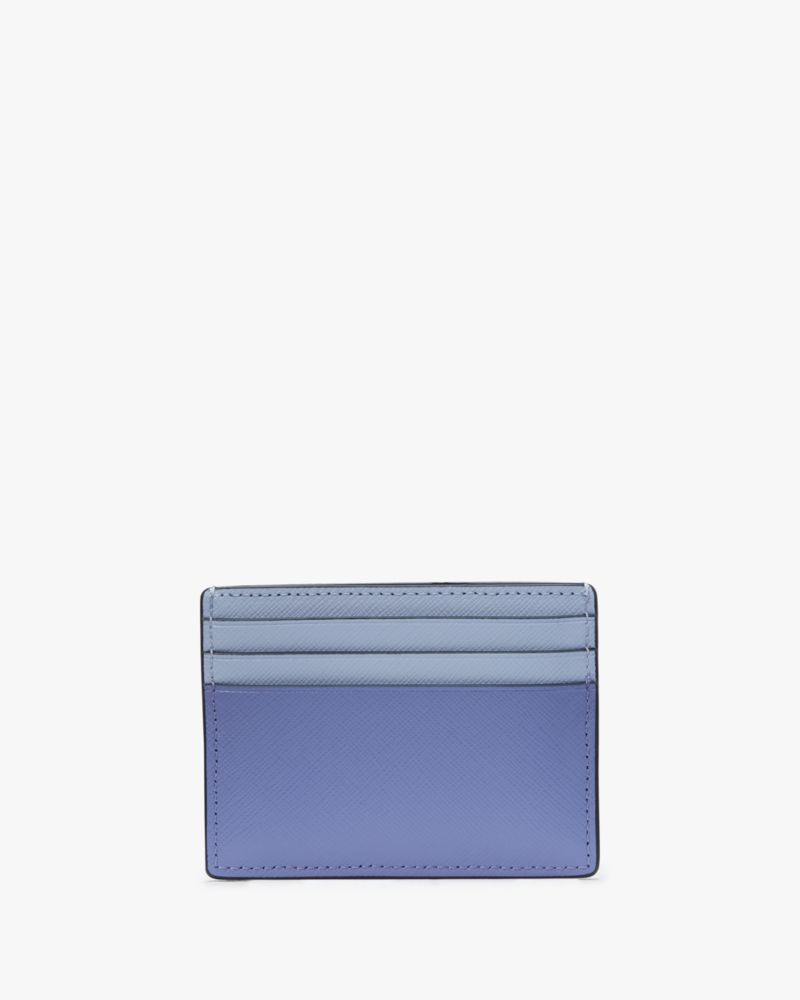 Kate Spade,Madison Small Slim Card Holder,Evening Blue Iris Multi