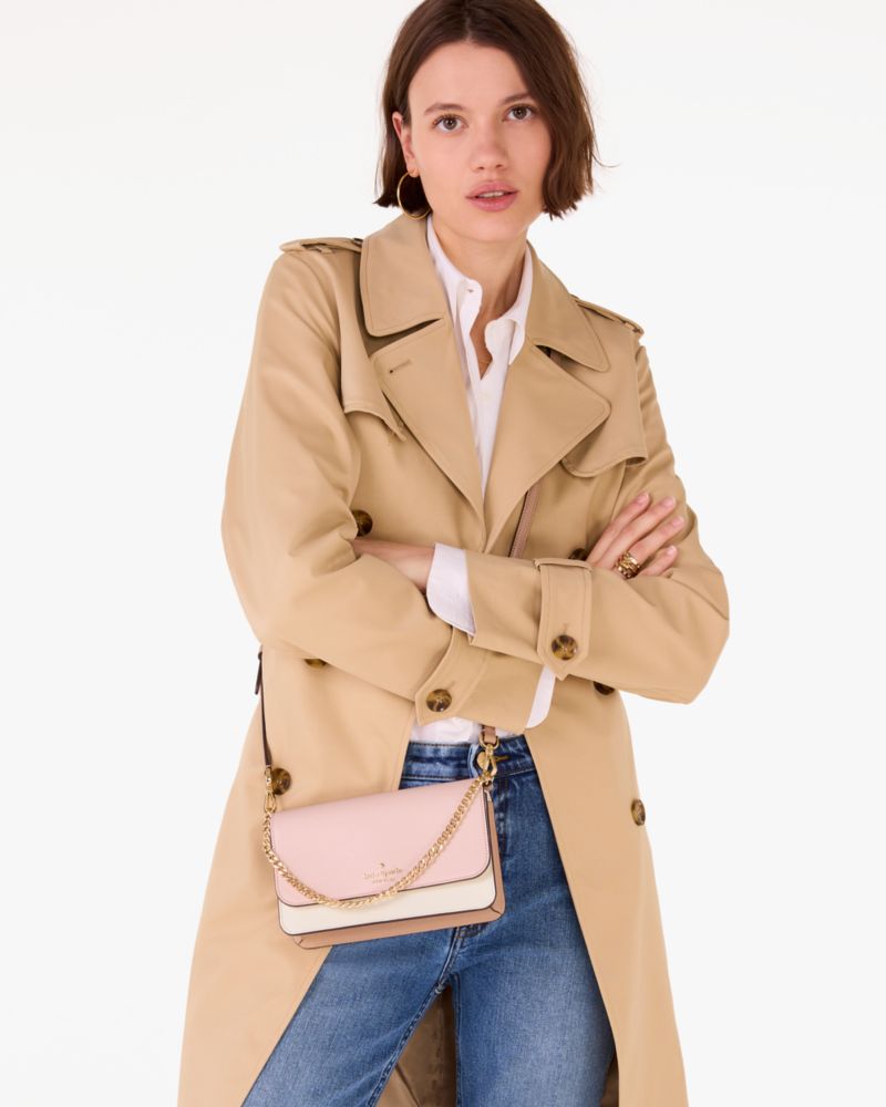 Kate Spade,マディソン カラーブロック スモール フラップ クロスボディ,ショルダー・クロスボディ,ローズスモークマルチ