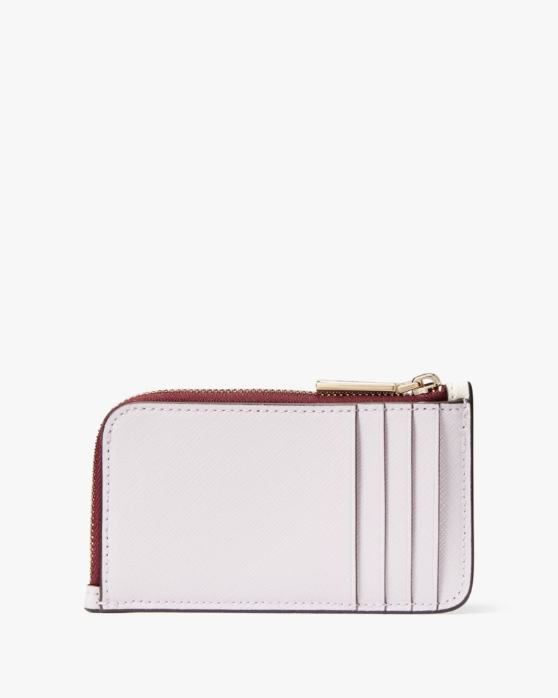 Kate Spade,マディソン カラーブロック トップ ジップ カード ホルダー,財布小物,ライラックムーンライトマルチ