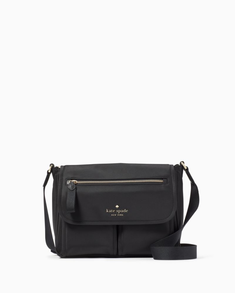 Kate spade cheap black messenger bag