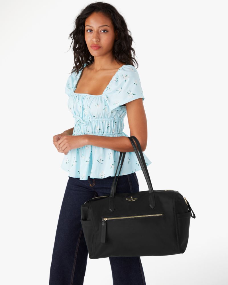 Black nylon best sale weekender bag