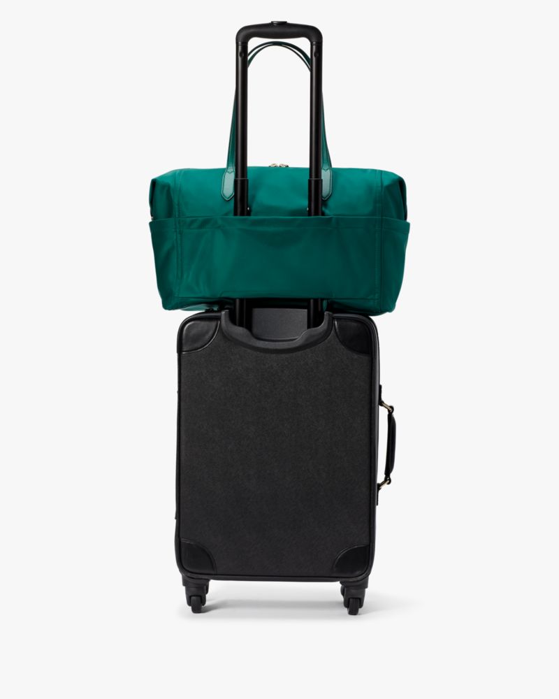 Kate Spade Chelsea Weekender Nylon Green Tropical Duffle Bag - Article  Consignment