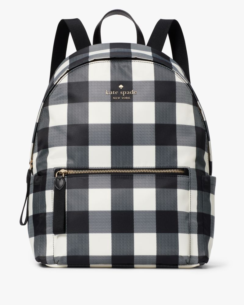 Kate Spade New York Black Buffalo Check Ella Tote