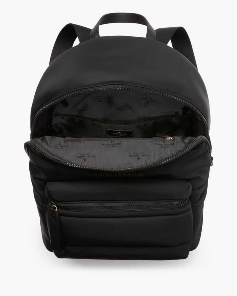 Kate Spade Ella Large Puffy Backpack Black NWT Women Authentic