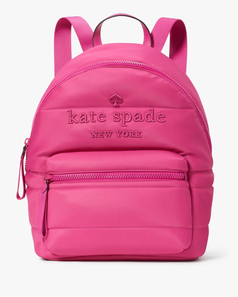 Kate Spade Ella Large Puffy Backpack Black NWT Women Authentic