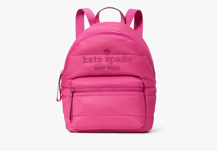 Kate Spade,Ella Large Backpack,Candied Plum image number 0