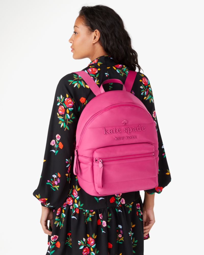 Kate Spade Ella Large Puffy Backpack Pink Color NWT Women