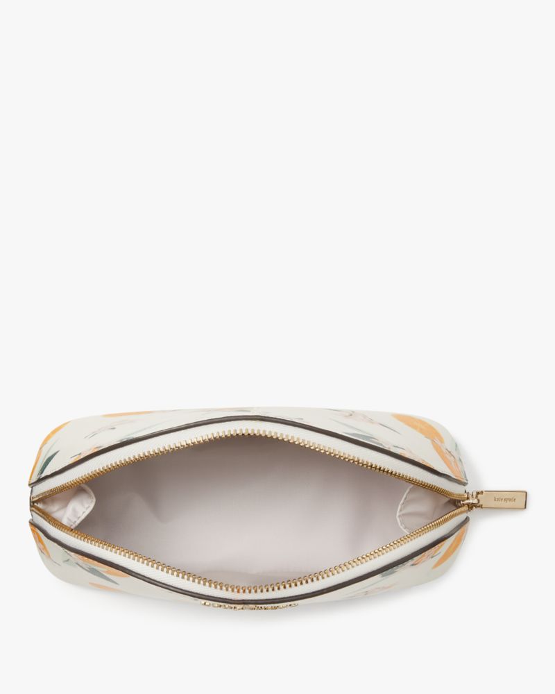 Kate Spade,Madison Orange Toss Printed Cosmetic Case,