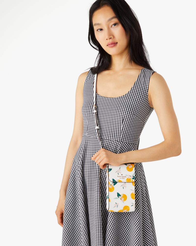 Madison Orange Toss North South Crossbody | Kate Spade Outlet