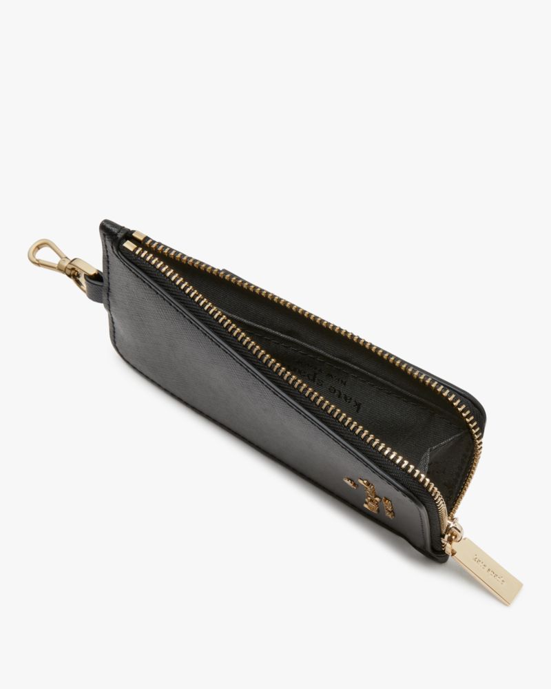 Kate Spade,Madison Card Case Lanyard,Black