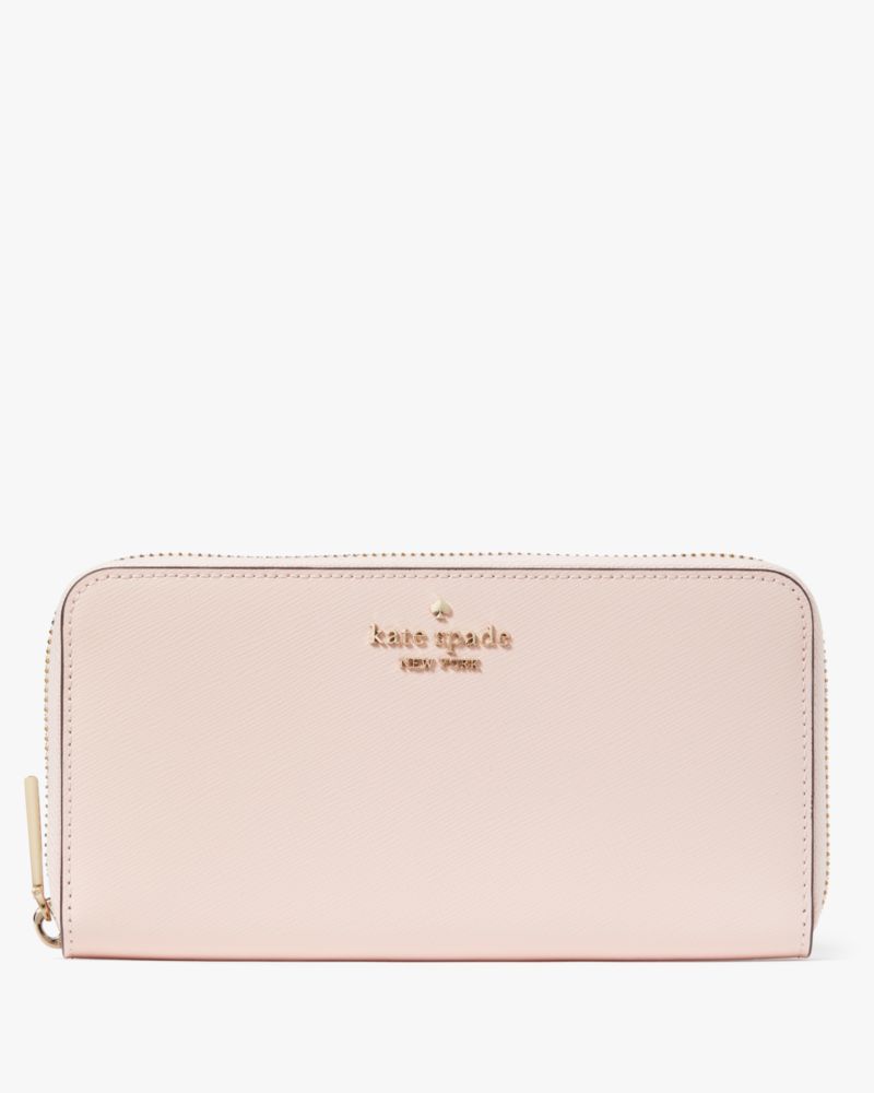 Kate spade picnic in the park large continental wallet garden pink