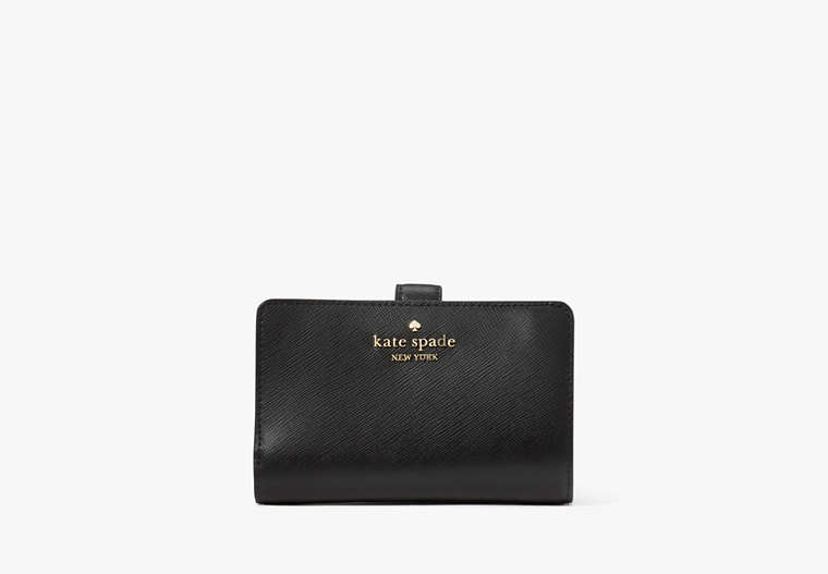 Kate Spade,Madison Medium Compact Bifold Wallet,Black image number 0