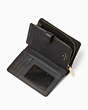 Kate Spade,Madison Medium Compact Bifold Wallet,Black