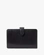 Kate Spade,Madison Medium Compact Bifold Wallet,Black